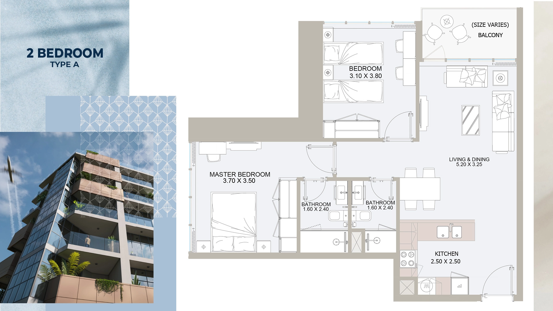 2 BR - Type B